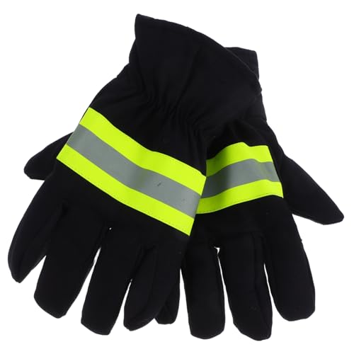 TOPPERFUN 1 Paar Feuerwehrhandschuhe Hitzebeständiges Material Für Die Notfallrettung – Flammhemmende Handschuhe Für Hochtemperaturschutz von TOPPERFUN