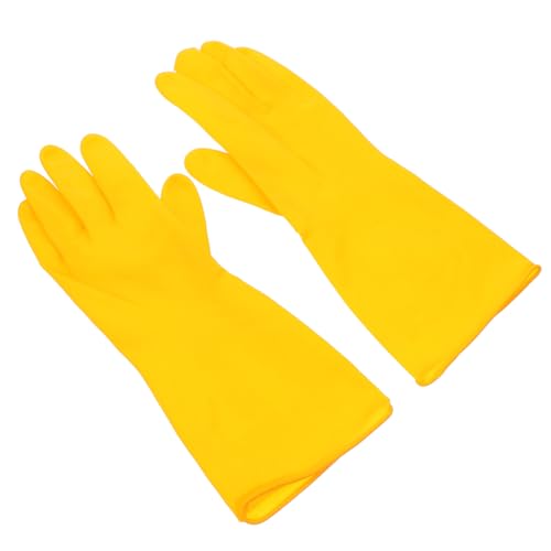 TOPPERFUN 1 Paar Latex handschuhe spülmaschinenhandschuhe Schüsselhandschuhe lang Gummihandschuhe reinigen Reinigungshandschuhe kleine Geschirrhandschuhe Reinigungschuhe Emulsion Gelb TOPPERFUN 1 Paar Latex handschuhe spülmaschinenhandschuhe Schüsselhandschuhe lang Gummihandschuhe reinigen Reinigungshandschuhe kleine Geschirrhandschuhe Reinigungschuhe Emulsion Gelb von TOPPERFUN