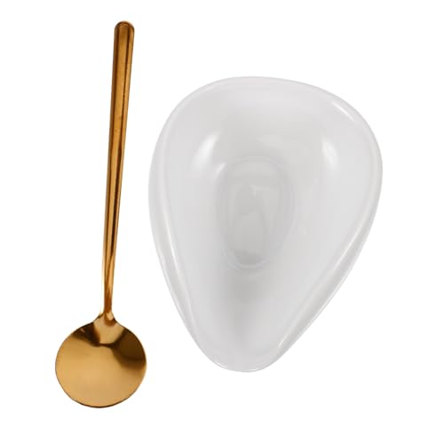 TOPPERFUN 1 Satz Bohnen Messset Keramisches Dosier Tablett mit Löffel für Kaffeepreparation zur Aufbewahrung und Präsentation von Bohnen Ergonomischem Design für Handling TOPPERFUN 1 Satz Bohnen Messset Keramisches Dosier Tablett mit Löffel für Kaffeepreparation zur Aufbewahrung und Präsentation von Bohnen Ergonomischem Design für Handling von TOPPERFUN