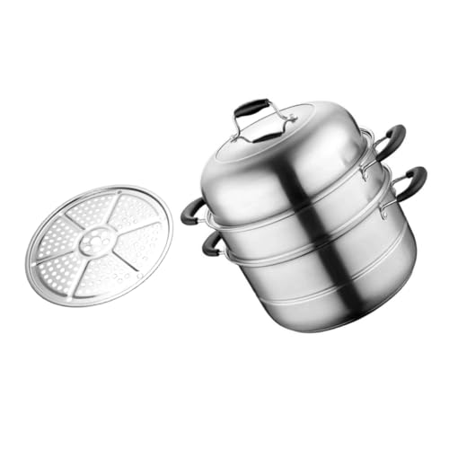 TOPPERFUN 1 Satz Dampfgarer Lagig mit Dämpfeinsätzen für Hausgebrauch Multifunktionaler Kochtopf für Gemüse Fisch und Passend für Induktions und Gasherd TOPPERFUN 1 Satz Dampfgarer Lagig mit Dämpfeinsätzen für Hausgebrauch Multifunktionaler Kochtopf für Gemüse Fisch und Passend für Induktions und Gasherd von TOPPERFUN