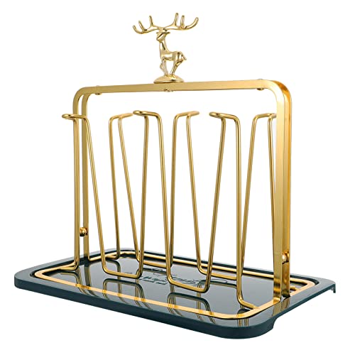TOPPERFUN 1 Satz Desktop Tassenhalter mit Abtropfschale Stilvoller Aufbewahrung für Gläser und Tassen für Wohn und Küchenräume Platzsparend und Praktisch TOPPERFUN 1 Satz Desktop Tassenhalter mit Abtropfschale Stilvoller Aufbewahrung für Gläser und Tassen für Wohn und Küchenräume Platzsparend und Praktisch von TOPPERFUN