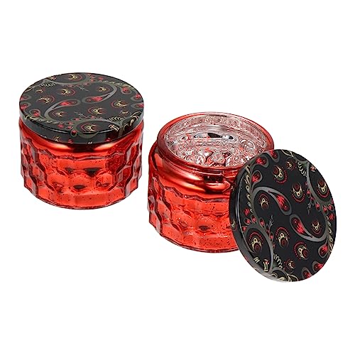TOPPERFUN Glas Kerzenhalter Deckel Dekorative Kerze Tassen Geprägt Für Wohnkultur TOPPERFUN Glas Kerzenhalter Deckel Dekorative Kerze Tassen Geprägt Für Wohnkultur von TOPPERFUN