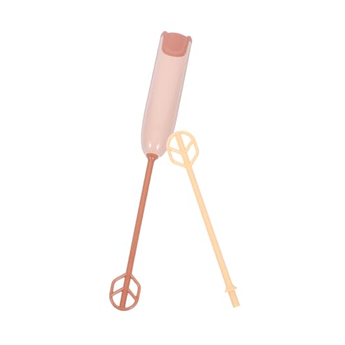 TOPPERFUN 1 Satz Handmixer für Milchpulver Handheld Küchengerät mit Verlängertem Griff für Zubereitung von Getränken Leicht und Tragbar Unterwegs und Zuhause ohne Batterien von TOPPERFUN