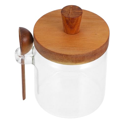 TOPPERFUN 1 Satz Honigtopf Honigbehälter Zarter Honigspender Honigserver Vorratsdose Für Honig Retro-honigspender Honigaufbewahrungshalter Honighalter Mit Stock Honig Container Topf Glas von TOPPERFUN