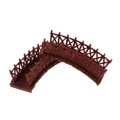 TOPPERFUN 1 Satz Miniatur-landschaftsbrücke Kunststoffbogenbrücke Wetterfeste Gartendeko Detailreiche Mikrolandschaft Verzierung Für Bonsai Garten Innen Außenbereich 2 Stück von TOPPERFUN