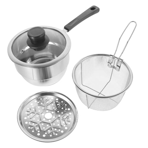 TOPPERFUN Dampfgarer 304 Multifunktionaler Suppentopf mit Sieb Kompakter Frittiertopf für Gemüse Fisch und Geflügel Robuste Küchenhilfe für Haushalt und Gastronomie TOPPERFUN Dampfgarer 304 Multifunktionaler Suppentopf mit Sieb Kompakter Frittiertopf für Gemüse Fisch und Geflügel Robuste Küchenhilfe für Haushalt und Gastronomie von TOPPERFUN