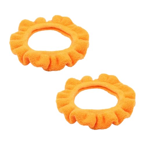 TOPPERFUN 1 Satz Toilleten Sitz Waschbare Toilettenauflagen Unterlage Pads Wc-sitzabdeckung Für Kleinkinder Badezimmer Weich Dicker Wärmer Weiche Toilettenabdeckung Acryl Orange 2 Stück von TOPPERFUN