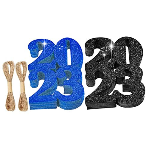 TOPPERFUN 1 Satz Vase -Tags Abschlussausschnitte 2023 Vase - Zeichen der Klasse 2023 Vasenetiketten Hochzeit Dekorations -Tag Party-Mittelstück-Tischdekorationen Papier von TOPPERFUN