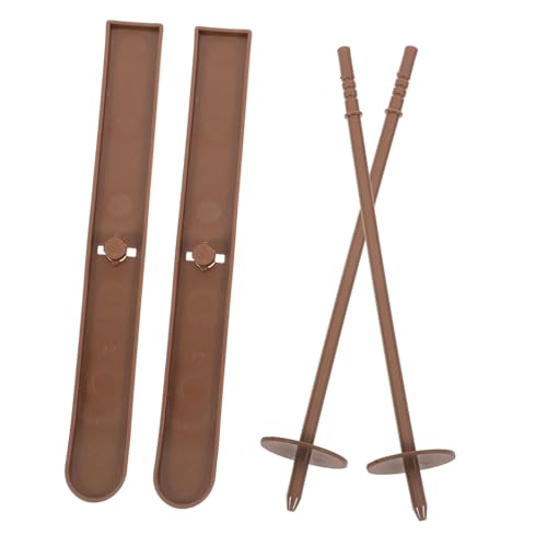 TOPPERFUN 1 Satz Weihnachtsschlittendekoration Weihnachtsschlitten-außendekoration Weihnachtsschlitten Urlaubsdekoration Schlitten Wanddekoration Schlittenwagen Dunkelbraun Plastik von TOPPERFUN