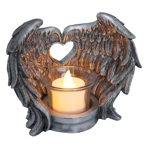 TOPPERFUN Flügelkerzenständer Aus Harz Im Vintage-Stil Led-kerzenhalter Für Heimdekoration Bankett Und Party- von TOPPERFUN