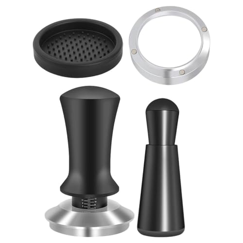TOPPERFUN 1 Set Espresso Kaffeezubehör Espresso Press Tamper Hand Tamper Dosierungstrichter Kaffeerührer Für Zuhause Küche Café 51 Mm Schwarz von TOPPERFUN