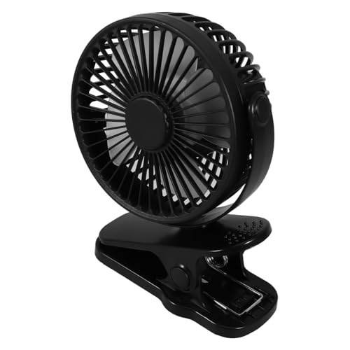 TOPPERFUN 1 Stück Handheld Mini -Fan Fans Turbo Batteriebetriebener, wiederaufladbarer Tragbarer Lüfter tragbarer Mini-Lüfter Sommer-Handventilator Plastik Schwarz von TOPPERFUN