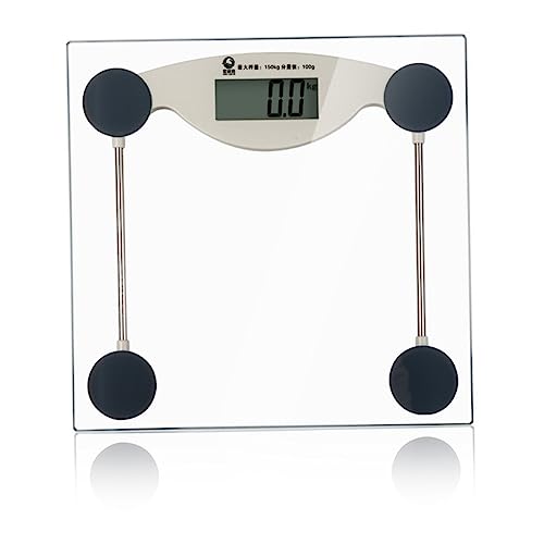 TOPPERFUN 1 Stück LCD Personenwaage Transparent Digitale Badezimmerwaage Hochpräzise Elektronische aus Sicherheitsglas mit Auflösung für Hausgebrauch Geeignet TOPPERFUN 1 Stück LCD Personenwaage Transparent Digitale Badezimmerwaage Hochpräzise Elektronische aus Sicherheitsglas mit Auflösung für Hausgebrauch Geeignet von TOPPERFUN