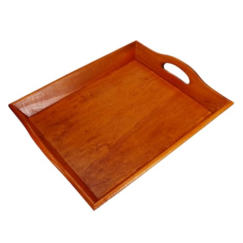 TOPPERFUN 1 Stück Massivholzpalette Tabletts Wohnkultur großes Tablett Platte für Serviertablett aus Holz Servierteller Kleines Serviertablett Teeparty -Tablett Servierschale hölzern TOPPERFUN 1 Stück Massivholzpalette Tabletts Wohnkultur großes Tablett Platte für Serviertablett aus Holz Servierteller Kleines Serviertablett Teeparty -Tablett Servierschale hölzern von TOPPERFUN
