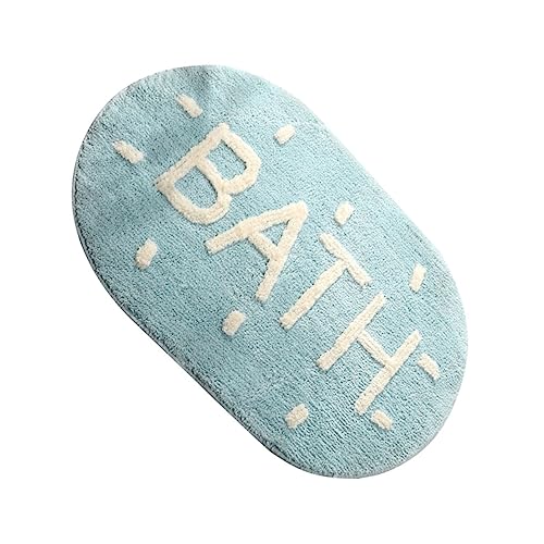 TOPPERFUN rutschfeste Badematte aus Polyester Saugfähige Waschbare Bodenmatte für Badezimmer Design für Zuhause Funktion für Dusche und Eingang von TOPPERFUN