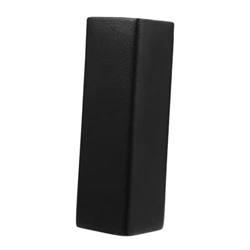 TOPPERFUN 1 Stück Schwarze Keramik Blumenvase Dekorativer Pflanzbehälter für Hydroponik und Frische Blumen für Home Office Kleiner Quadratischer Topf für Kreative Deko von TOPPERFUN