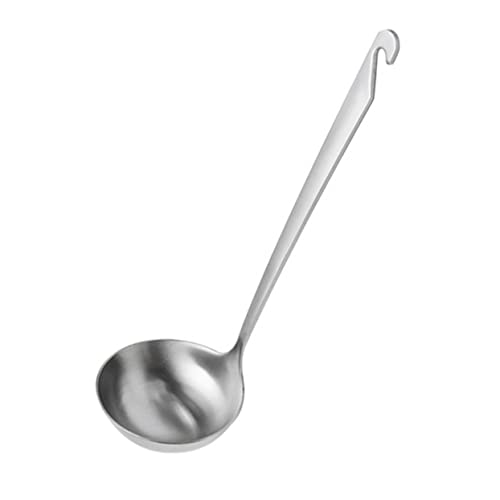 TOPPERFUN Suppenlöffel mit Langem Griff – 304 Rostfreier Schöpflöffel für Hotpot Multifunktional mit Haken Design Glatte Oberfläche für Küche und Camping TOPPERFUN Suppenlöffel mit Langem Griff – 304 Rostfreier Schöpflöffel für Hotpot Multifunktional mit Haken Design Glatte Oberfläche für Küche und Camping von TOPPERFUN