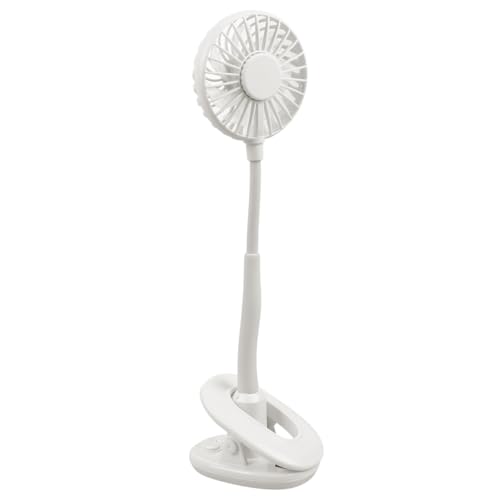 TOPPERFUN 1 Stück USB-Mini-Lüfter Wohnheim Lampe klein Nachttisch Aroma-Fan multifunktionaler Lüfter Weiß von TOPPERFUN