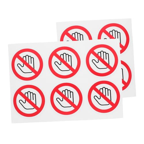 TOPPERFUN 10er-Pack Sicherheitswarnaufkleber – „Nicht Berühren“-schilder Für Die Maschinensicherheit Aufkleberetiketten Für Werkstätten Abzieh- Und Aufklebeaufkleber von TOPPERFUN