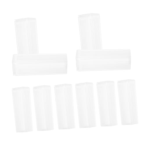 TOPPERFUN 10 Stück 5 teiliges Kunststoff Aufbewahrungsbox Mikroskop Objektträger Slide Holder mit breiter Öffnung Kompakte Lagerbox für Pathologieschnitte im Labor von TOPPERFUN