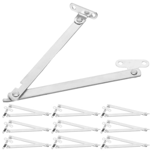 TOPPERFUN 10 Stück Deckelstützscharnier Klappbare Deckelhalterung Aus – Klappscharnierbeschläge Für Schrank Truhe Holzkiste TOPPERFUN 10 Stück Deckelstützscharnier Klappbare Deckelhalterung Aus – Klappscharnierbeschläge Für Schrank Truhe Holzkiste von TOPPERFUN