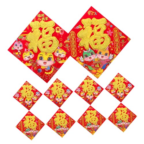 TOPPERFUN 10 Stück Fu-Charakter-Aufkleber Fensteraufkleber Neujahr Aufkleber zum chinesischen Neujahr Chinesisches Neujahrsbanner Frühlingspaar neujahr fenster klammert Papier rot TOPPERFUN 10 Stück Fu-Charakter-Aufkleber Fensteraufkleber Neujahr Aufkleber zum chinesischen Neujahr Chinesisches Neujahrsbanner Frühlingspaar neujahr fenster klammert Papier rot von TOPPERFUN