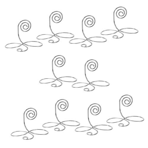 TOPPERFUN 10 Stück Lotus Blumen Tischkartenhalter Draht Clip für Hochzeit Geburtstag Party Name Kartenhalter Sicher Kompakt Elegant von TOPPERFUN