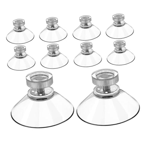 TOPPERFUN 10 Stück Teiliges Fenster saugnäpfe Kunststoff Saugnapfhalter Extra Starke Haftkraft Wiederverwendbar Für Bad Küche Glasflächen und Fliesen von TOPPERFUN
