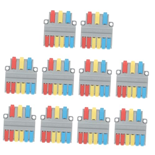 TOPPERFUN 10 Stück Teiliges Lt Anschluss Schnellverbinder für Elektrokabel Präzise Zuverlässige Verbindungsklemmen für Hausgeräte und Steuerungen TOPPERFUN 10 Stück Teiliges Lt Anschluss Schnellverbinder für Elektrokabel Präzise Zuverlässige Verbindungsklemmen für Hausgeräte und Steuerungen von TOPPERFUN