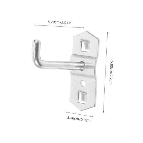 TOPPERFUN 10 Stück Teiliges Pegboard Haken Set aus Robustem Metall Schwere Ausführung Vielseitig für Werkstatt Garage und Küchenutensilien Einfache Montage und Flexible Anordnung für von TOPPERFUN