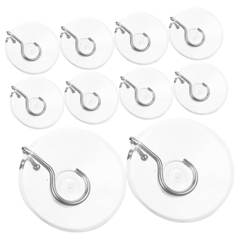 TOPPERFUN 10 Stück Transparente Saugnapfhaken Starke PVC Haken für Küche Badezimmer und Glasoberflächen Wiederverwendbar und Markierfrei für Vielseitige Anwendungen TOPPERFUN 10 Stück Transparente Saugnapfhaken Starke PVC Haken für Küche Badezimmer und Glasoberflächen Wiederverwendbar und Markierfrei für Vielseitige Anwendungen von TOPPERFUN