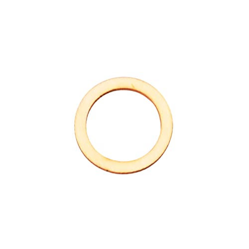 TOPPERFUN Dekorative Holzspäne Zum Basteln 100 Stück Hohle Runde Kreise Scrapbooking-verzierungen 4 Cm Größe Bastelkreise Hohl von TOPPERFUN