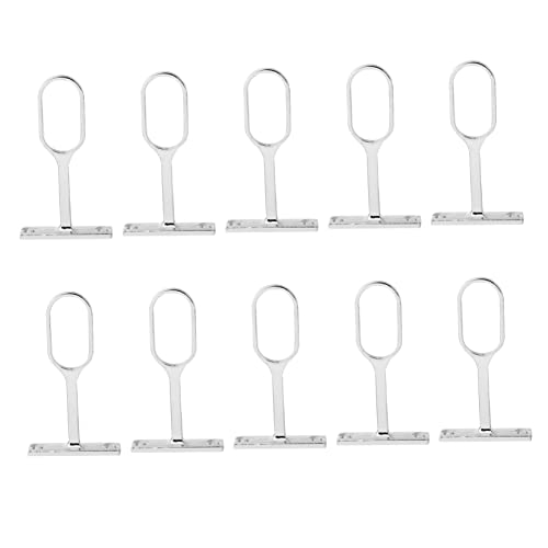TOPPERFUN 10stücke Förmige Kleiderstangenhalterung Deckenmontage Für Stabile Kleiderstangen Einfache Installation Und Langlebig Für Schränke Und Garderoben von TOPPERFUN