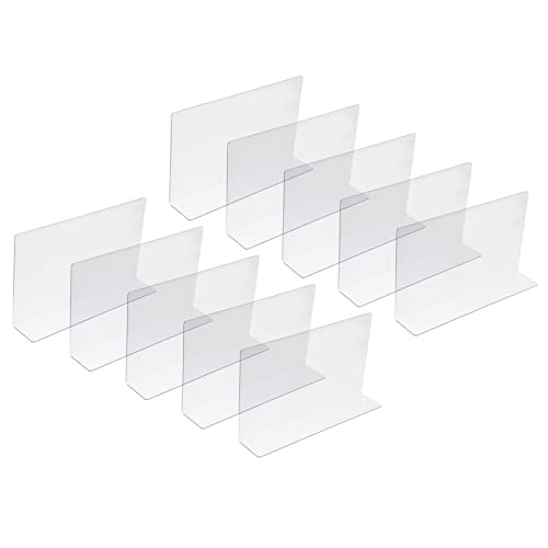 TOPPERFUN 10 Stück Regalteiler aus PVC für Supermärkte Lagerregal Separatoren Transparent und Langlebig für Shops und Lagerorganisation von TOPPERFUN