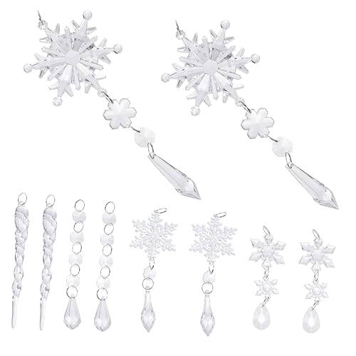 TOPPERFUN 10stücke Teiliges Transparente Schneeflocken Weihnachtsbaum Festliche Hängende Dekoration Für Weihnachten Fenster Und Kamin Und TOPPERFUN 10stücke Teiliges Transparente Schneeflocken Weihnachtsbaum Festliche Hängende Dekoration Für Weihnachten Fenster Und Kamin Und von TOPPERFUN