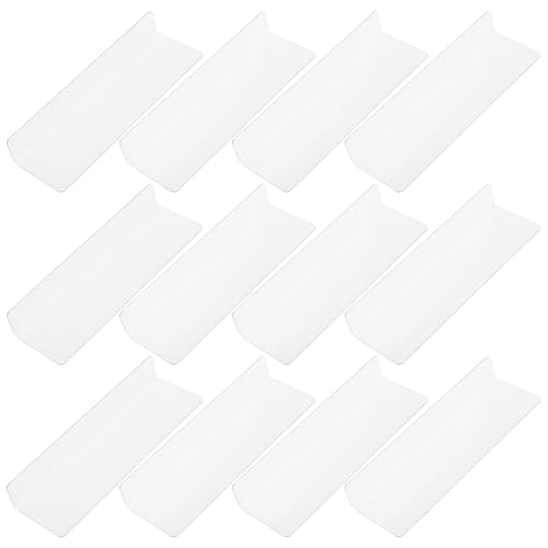 TOPPERFUN 12stücke Förmige Kunststoff-trennwände Für Regale Transparente Lagerregal-trennwand Regal-Organizer Zum Sortieren Von Kleidung Handtüchern Und Zubehör von TOPPERFUN