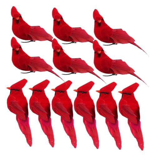 TOPPERFUN 12 Stück Simulation Schaumvogel Baum Vögel Künstlich Gefälscht Lifelische Vogelmodelle Klein Dekorativ Dekoration Ornament Im Freien Flanell Rot TOPPERFUN 12 Stück Simulation Schaumvogel Baum Vögel Künstlich Gefälscht Lifelische Vogelmodelle Klein Dekorativ Dekoration Ornament Im Freien Flanell Rot von TOPPERFUN