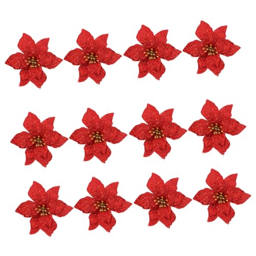 TOPPERFUN 12 Stück Teiliges Weihnachtsbaum Dekorationsset mit Künstlichen Blumen Party Requisiten für Festliche Anlässe für Weihnachtsbaum Türen und Fenster TOPPERFUN 12 Stück Teiliges Weihnachtsbaum Dekorationsset mit Künstlichen Blumen Party Requisiten für Festliche Anlässe für Weihnachtsbaum Türen und Fenster von TOPPERFUN