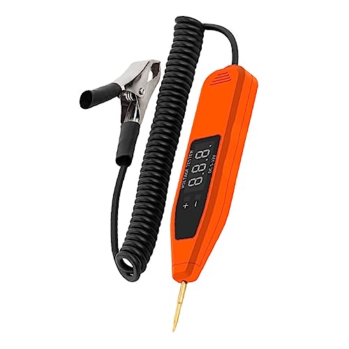 TOPPERFUN Kfz-Stromkreisprüfstift, 5-32V Elektrischer Digitaler Spannungsprüfer, Universalstromprüfer mit Krokodilklemme, Geeignet für Autos, Ohne Batterie TOPPERFUN Kfz-Stromkreisprüfstift, 5-32V Elektrischer Digitaler Spannungsprüfer, Universalstromprüfer mit Krokodilklemme, Geeignet für Autos, Ohne Batterie von TOPPERFUN