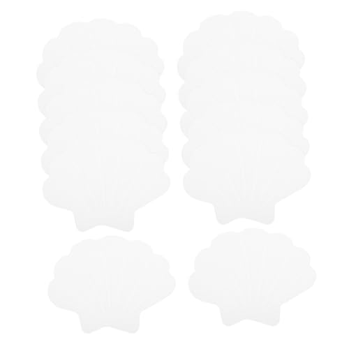 TOPPERFUN 12stücke Selbstklebende Aufkleber Muschelform Für rutschfeste Badezimmer-Dekoration Sicherer Badespaß Für Transparentes Design von TOPPERFUN