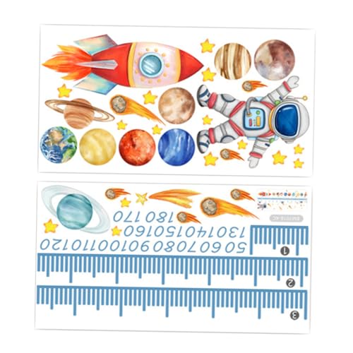TOPPERFUN 1Satz Astronauten Höhenwachstumsaufkleber Selbstklebendes Wachstumsdiagramm für Kinderzimmer Wandtattoo mit Planetendesign zur Dekoration im Kindergarten Robust und Langlebig TOPPERFUN 1Satz Astronauten Höhenwachstumsaufkleber Selbstklebendes Wachstumsdiagramm für Kinderzimmer Wandtattoo mit Planetendesign zur Dekoration im Kindergarten Robust und Langlebig von TOPPERFUN
