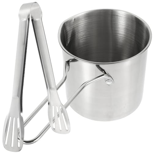 TOPPERFUN 1Satz Frittiertopf Fritteuse Für Herdplatte Hochtemperaturbeständig Mit Ergonomischem Griff Für Schnelles Frittieren Von Lebensmitteln Gasgrill von TOPPERFUN