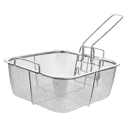 TOPPERFUN 1Stück Frittierkorb Faltbarer Bratkorb für Gemüse Korrosionsbeständig Ergonomischer Griff für Restaurant TOPPERFUN 1Stück Frittierkorb Faltbarer Bratkorb für Gemüse Korrosionsbeständig Ergonomischer Griff für Restaurant von TOPPERFUN
