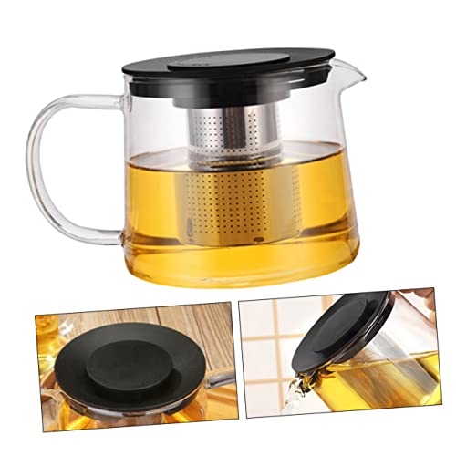 TOPPERFUN 1Stück Hitzebeständige Glasteekanne Mit Filter Gesunde Für Kungfu Tee Für Heiße Und Kalte Getränke Teegeschirr TOPPERFUN 1Stück Hitzebeständige Glasteekanne Mit Filter Gesunde Für Kungfu Tee Für Heiße Und Kalte Getränke Teegeschirr von TOPPERFUN