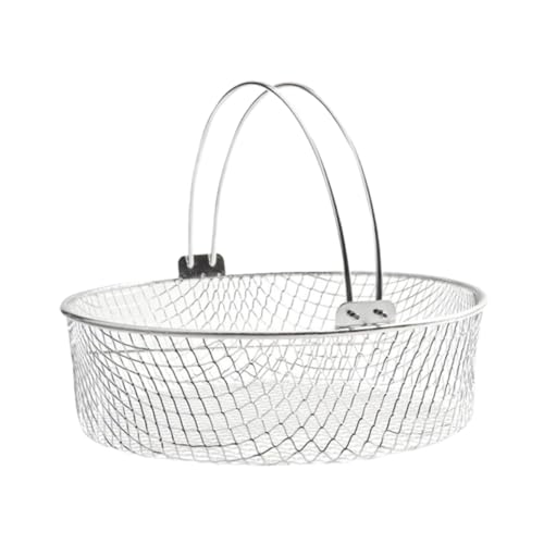 TOPPERFUN 1Stück Mesh Korb für Elektro Ofen Heißluftfritteuse Stapelbares Dörrobst und Grillzubehör Spülmaschinengeeignet Langlebig und Gleichmäßige Garung von TOPPERFUN