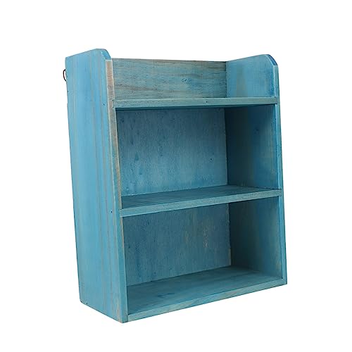 TOPPERFUN 1Stück Mini Desktop Speicherhalter aus Holz Mehrschichtiger Organizer für Zuhause zur Aufbewahrung von Bonsai und Ordnung von TOPPERFUN