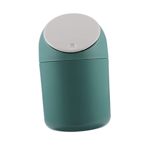 TOPPERFUN 1Stück Mülleimer mit Deckel Kompakter Tischabfallbehälter aus Niedlicher Desktop Mülleimer für Büro Schlafzimmer von TOPPERFUN