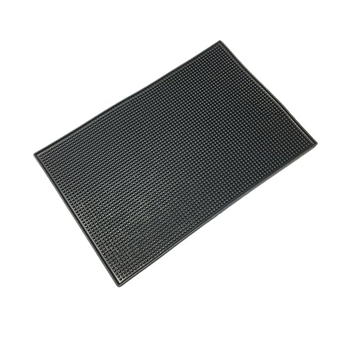 TOPPERFUN 1Stück Silikon Abtropfkissen Strapazierfähige Rutschfeste Matte für Optimale Drainage der Küche zum Trocknen von Geschirr und Obst Schwarz von TOPPERFUN