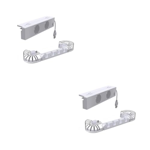 TOPPERFUN 2 Sätze Ladebasis Ladegerät für Gamecontroller Desktop -Ladestation Gamepad-Ladestation Gamepad-Lüfter Tischladegerät Controller-Ladestation Abs Weiß von TOPPERFUN