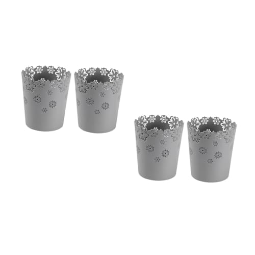 TOPPERFUN 2 Sätze Mini Mülleimer Für Schreibtisch Kompakte Abfalleimer Für Büro Und Zuhause Praktische Aufbewahrungslösung Für Kosmetik Und Kleine Abfälle 2 Stück * 2 von TOPPERFUN
